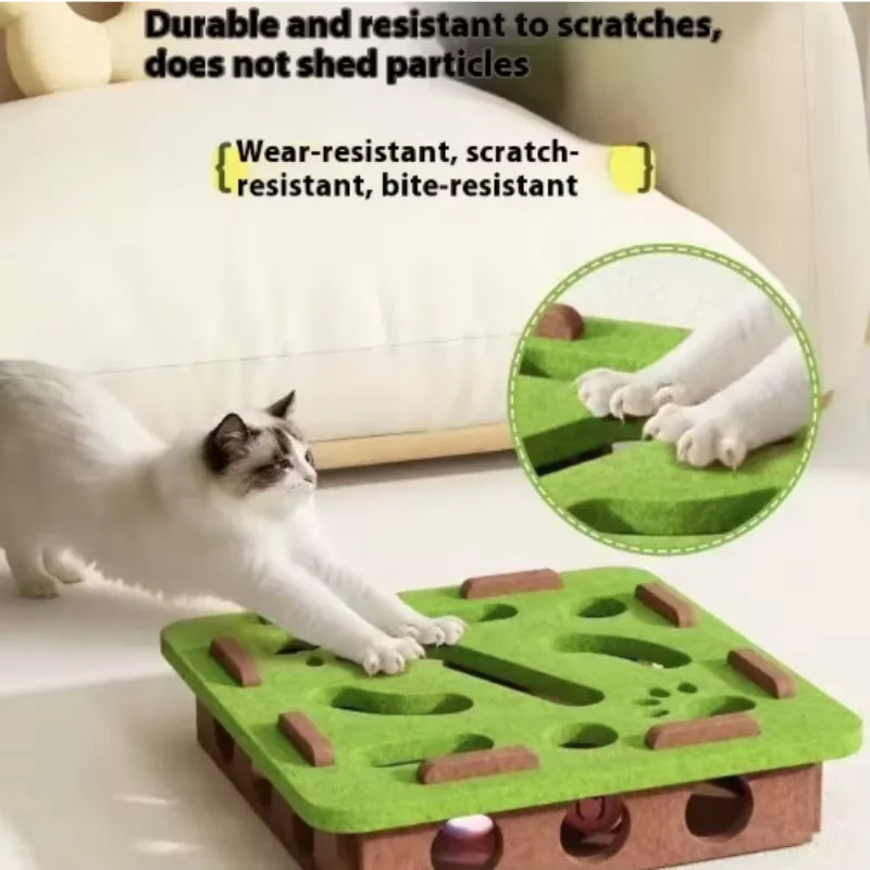 Interactive Cat Puzzle Toy – Keep Indoor Cats Active & Entertained