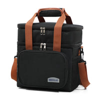 Portable Insulated Lunch Bag with Multiple Pockets Oxford Cloth waterproof Adjustable Lunch Bags for Picinc Outdoor Activities