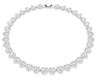Hot Sale Good Brand Silver Color Tennis Heart-shaped sw Necklace Women's Romantic Luxury Jewelry Gifts Set