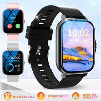 HOT 2025 Smart watch, Bluetooth calls, message reminders, custom dial wallpaper, compatible with Android and iPhone