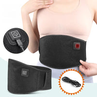 Electric Heated Waist Support Brace Pain Relief Lumbar Heating Pad USB Charging  Magnetic Therapy Back Waist Belt Massage Band