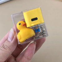 Cute Animal Toys Light Up Keychain Duck Toy Children Entertainment Accessories Finger Exercise Supplies For Nursery