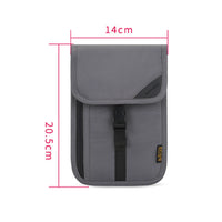 Waterproof Mini Travel Passport Holder Bag RFID ID Credit Card Neck Wallet Anti-theft Pouch Storage Organizer Crossbody Bags