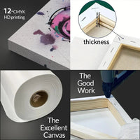 1pc Framed Waterfall Landscape Canvas Art Print - Elegant Classic Art Deco Style, Vibrant Ink on Canvas, Horizontal Wall Decor f