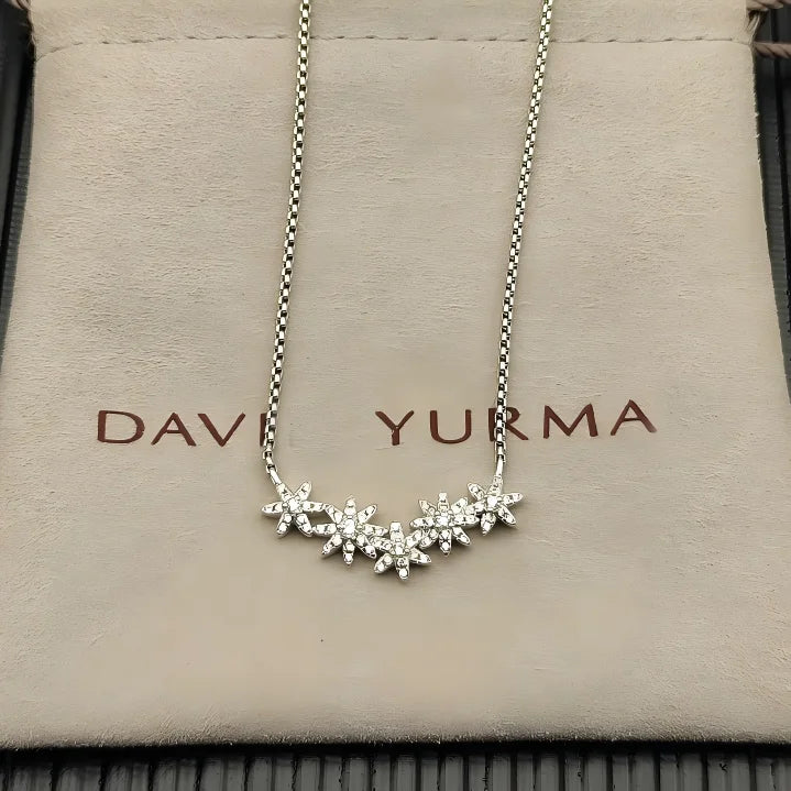 2025 New DY Classic Love Star Pearl Pendant Necklace Temperament Exquisite and Elegant Jewelry Suitable for Any Occasion