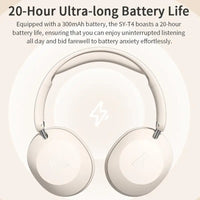 300mAh Wireless Bluetooth V5.3 Headset Eearphone With Mic Hands-free HIFI Stereo BT5.3 Over-Ear Headphone For Call And Music