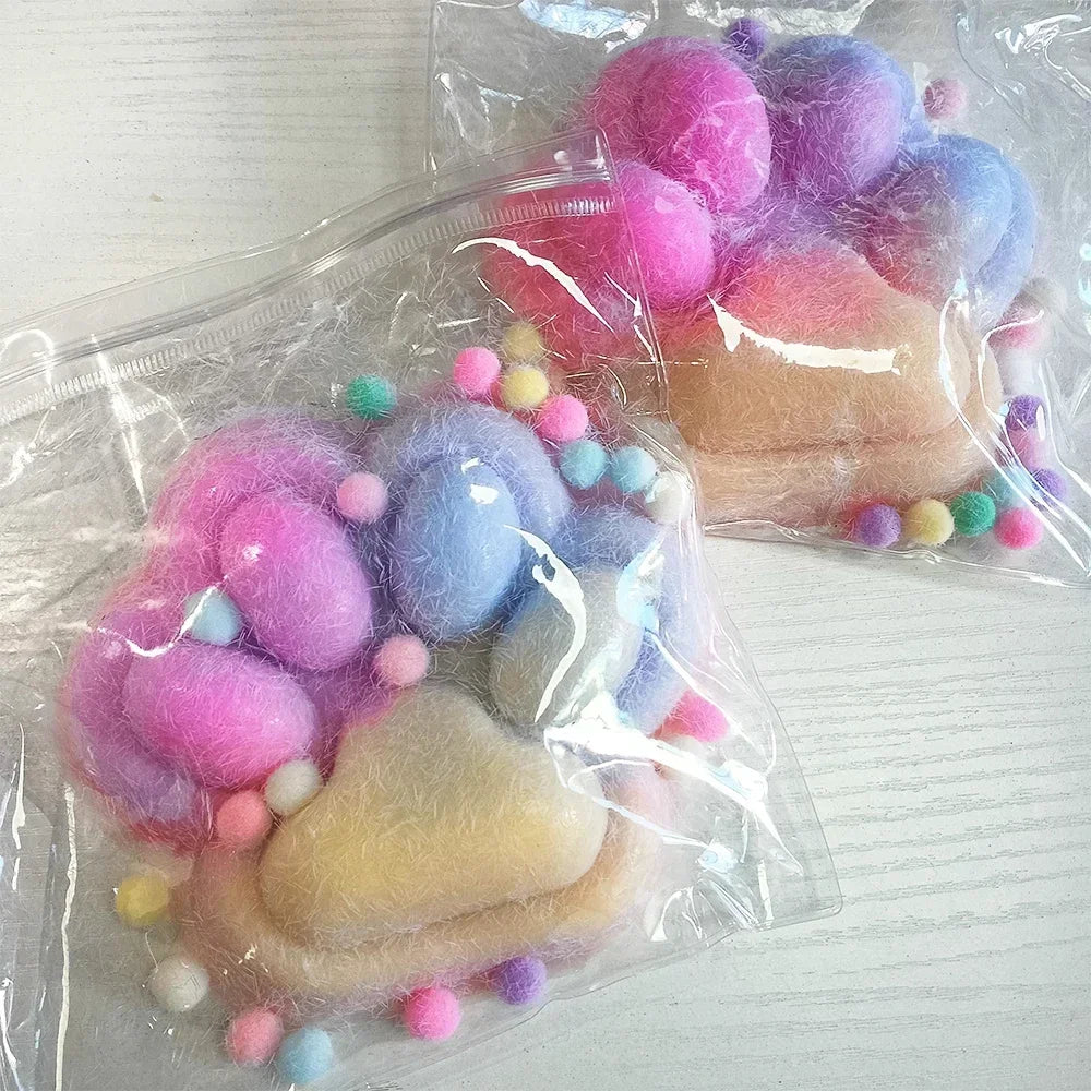 14cm Gradient Color Cat Paw Pinch Decompression Toy Squishy Fidget Extra Large Cat Paw Stress Relief Toy Slow Rebound Cat Claw