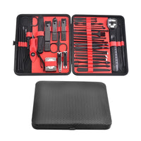 36 pcs New Professional Manicure Set Pedicure Grooming Kit Includes Scissors, Nail Files, and Travel Case Perfect for Gift
