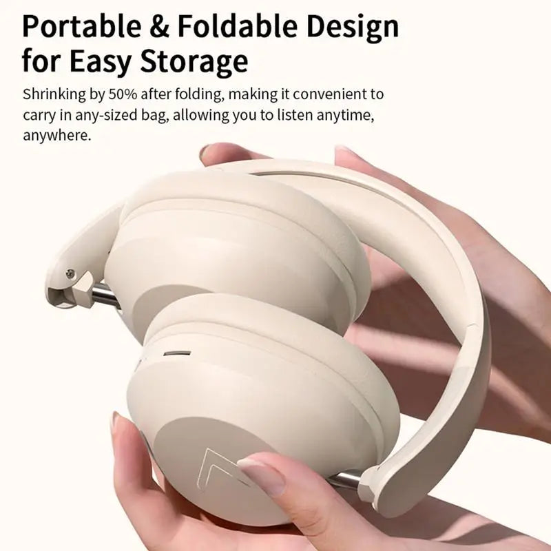 300mAh Wireless Bluetooth V5.3 Headset Eearphone With Mic Hands-free HIFI Stereo BT5.3 Over-Ear Headphone For Call And Music