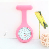 Mini Cute Pocket Watches Silicone Nurse Watch Brooch Tunic Fob Watch with Free Battery Doctor Medical Unisex Watches Clock