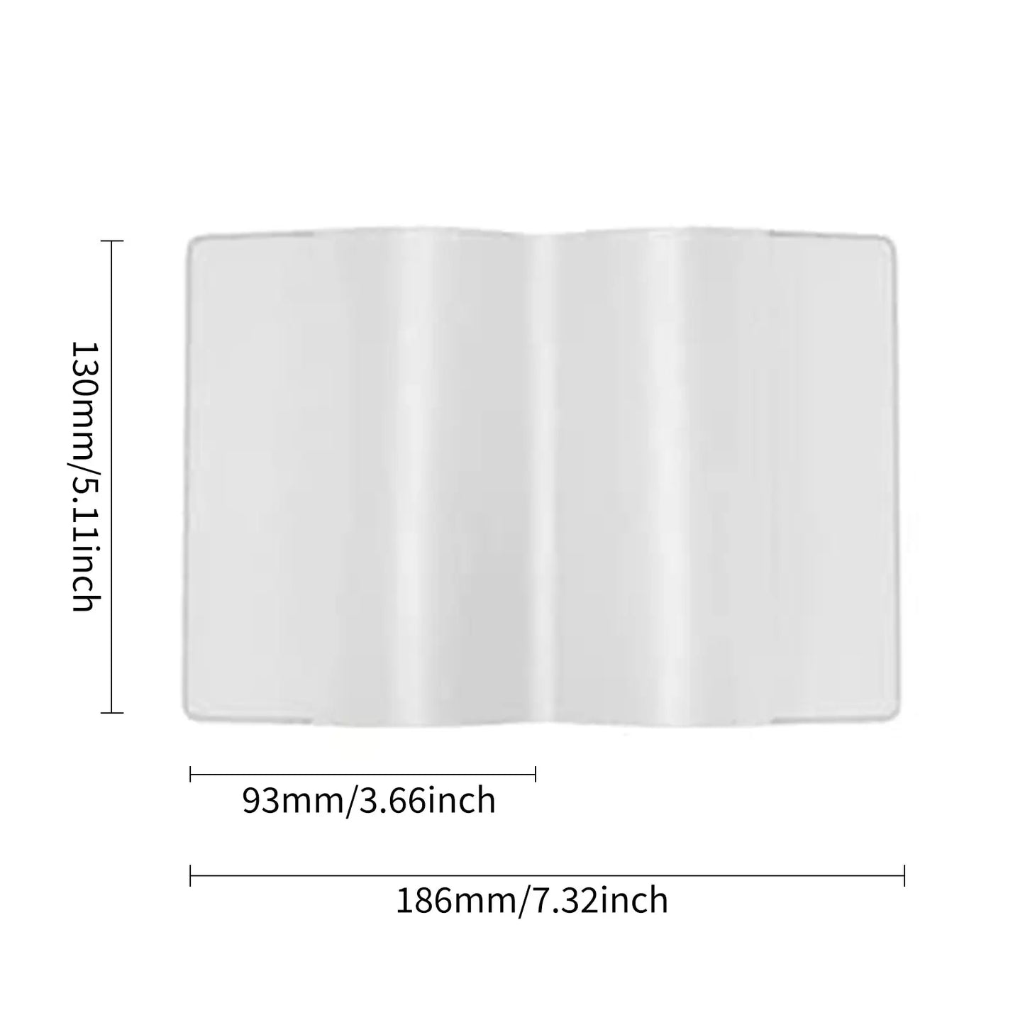 5PCS Transparent Passport Cover Waterproof PVC Clear Passport Holder Card Holder Case for Credit Card Passport Protect