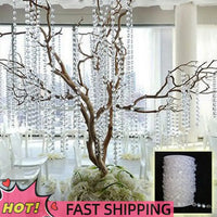 Bead Curtain String Portable Diamonds Chains Bead Curtain Creative Elegant Exquisite Fashion Transparent for Wedding Room Decor