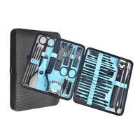 36 pcs New Professional Manicure Set Pedicure Grooming Kit Includes Scissors, Nail Files, and Travel Case Perfect for Gift