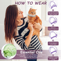 4Pcs Cat Calming Collar Soothing Collar Adjustable Cat Pheromone Collar Helps with Aggression Comfort Cat Calm Collar for Cats