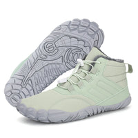 Winter Warm Running Barefoot Shoes Women Men Rubber High Ankle Boots Waterproof Non-Slip Breathable for Trekking Climbing