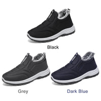 Warm Walking Shoes Lightweight Thermal Ankle Boots Non-slip Slip On Sneakers Winter Thick Fur Shoes for Outdoor Sports