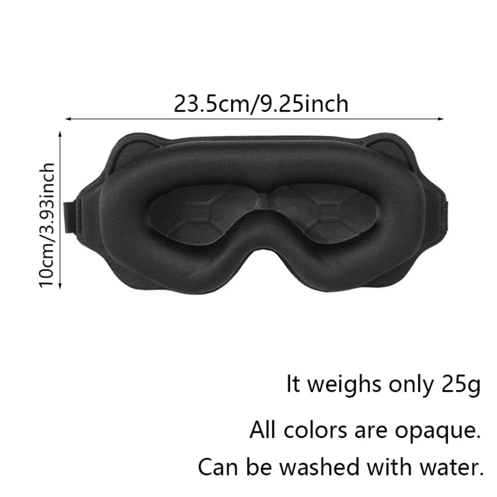 3D Sleeping Mask Block Out Light Soft Padded Sleep Mask For Eyes Slaapmasker Eye Shade Blindfold Sleeping Aid Face Eyepatch Mask