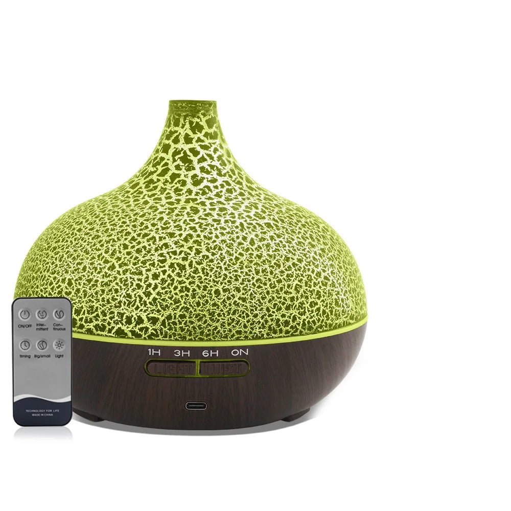 550ml Ultrasonic Humidifier with 7 Colors LED Lights Aromatherapy Essential Oil Diffuser  Water Tank