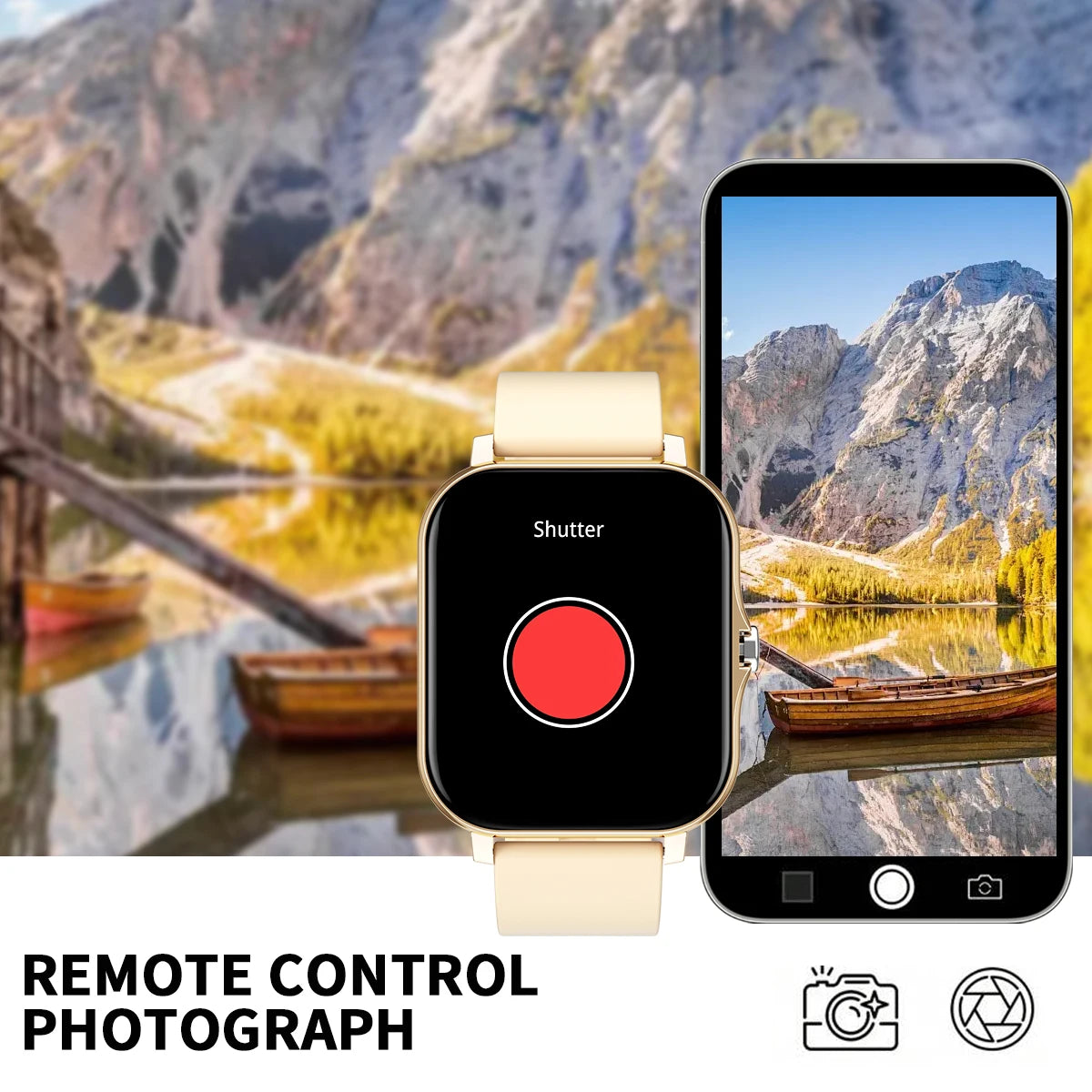 HOT 2025 Smart watch, Bluetooth calls, message reminders, custom dial wallpaper, compatible with Android and iPhone